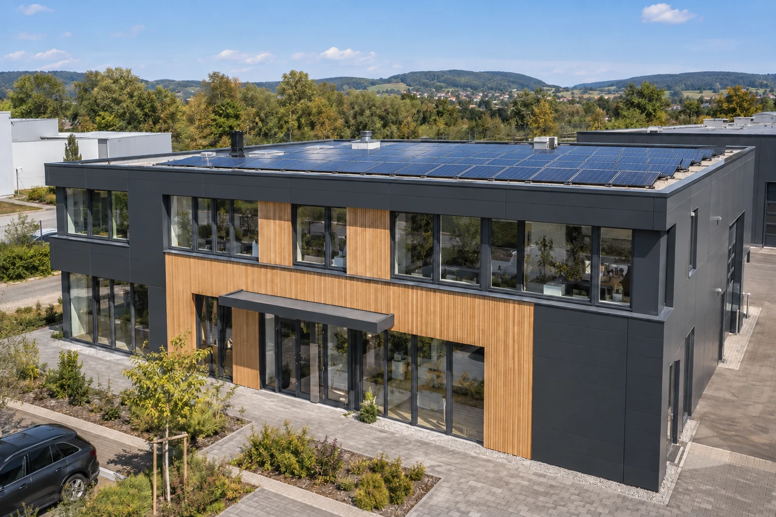 Photovoltaik Gewerbegebäude